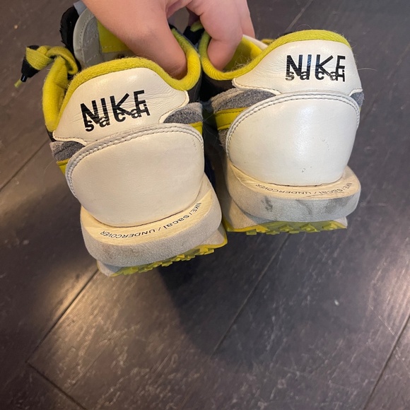 Nike LD Waffle Sacai Undercover Black Bright Citron Yellow DJ4877-001 Men US 8.5 - Picture 10 of 11